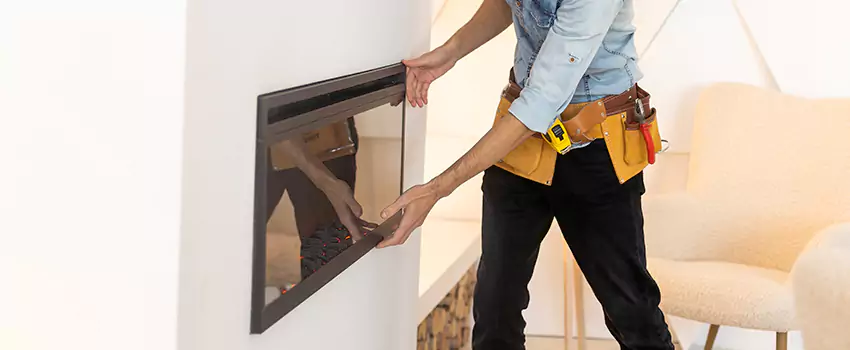 Metal Fireplace Installation in Ashland, California
