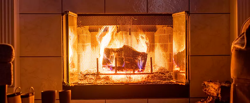 Mendota Hearth Landscape Fireplace Installation in Ashland, California