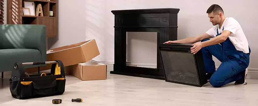 Old Rusted Metal Fireplace Repair And Replacement in Ashland, CA